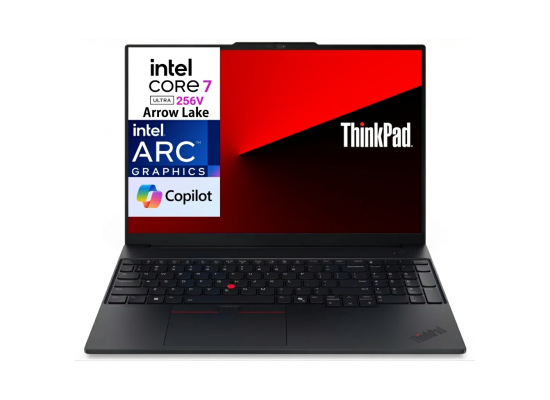 22AY0003EQ-550x400-1.png Lenovo ThinkPad E16 Series 2 Core Ultra 7 LPDDR5X 16GB NVME M.2 1TB 16" Full HD Laptop