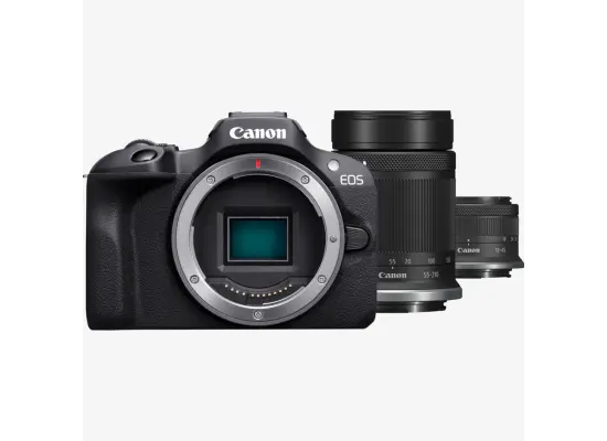 6052C035_EOS-R100_01-550x400-1.webp Canon EOS R100 Mirrorless Camera + RF-S 18-45mm IS STM Lens + RF-S 55-210mm IS STM Lens