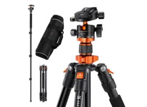 K@F CONCEPT TRIPOD Aluminum 4-Section Tripod Load Capacity 10kg O254A1+BH-28L