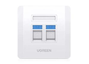 UGREEN NW144 Dual Port Wall Plate 1 PCs/Bag