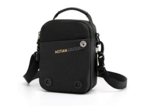 AoTian 8354 Men's Shoulder Crossbody Bag -Black