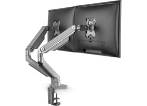 Double arm table stand monitor bracket 17-32"