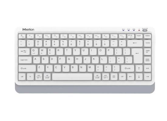 BTK500-wh-2-550x400-1.jpg Meetion BTK500 Streamlined Dual-Mode Compact Wireless Keyboard -White