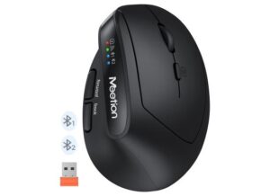 BTM008-1-550x400-1.jpg Meetion BTM008 Ergonomic Vertical Wireless Mouse BT+2.4GHz
