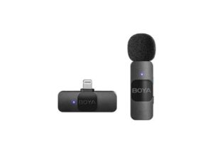 BOYA BY-V1 Ultracompact 2.4GHz iPhone Wireless Microphone System (One Mic)