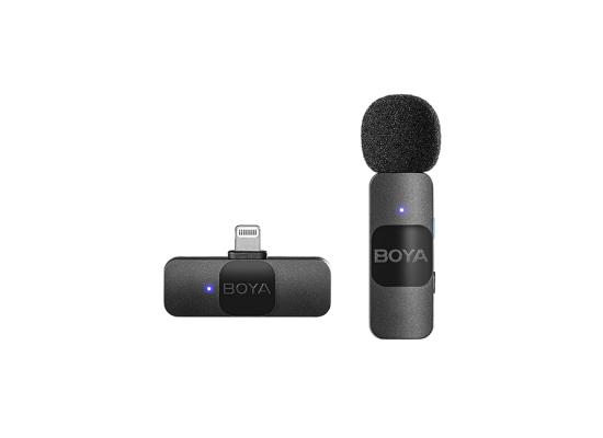 BY-V1-550x400-1.jpg BOYA BY-V1 Ultracompact 2.4GHz iPhone Wireless Microphone System (One Mic)