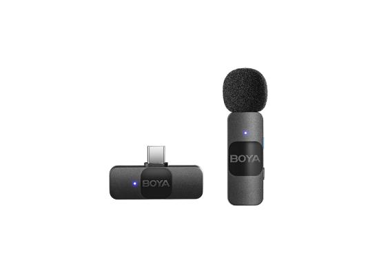 BY-V10-550x400-1.jpg BOYA BY-V10 Ultracompact 2.4GHz Type-C Wireless Microphone System