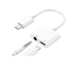 2 in 1 Lightning to 3.5mm Adapter for iPhone