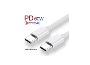 CB-TYPEC-60W-550x400-1.jpg Type-C to Type-C Charger Cable 60W - 1m