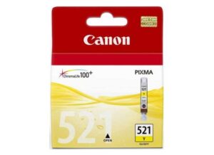 CLI-521Y-550x400-1.jpg Canon CLI-521Y Yellow Inkjet Cartridge Compatible with IP3600.IP4700, MP540, MP560