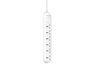 DMA601-550x400-1.jpg Huntkey DMA601 6 Port Child Protective Shutter Power Strip MK Plug 3M