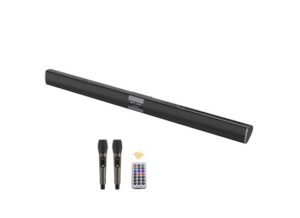 E-5005K-550x400-1.jpg E-5005K Bluetooth 5.0 TV Sound Bar Speaker Home Theater with Two Mics 40W