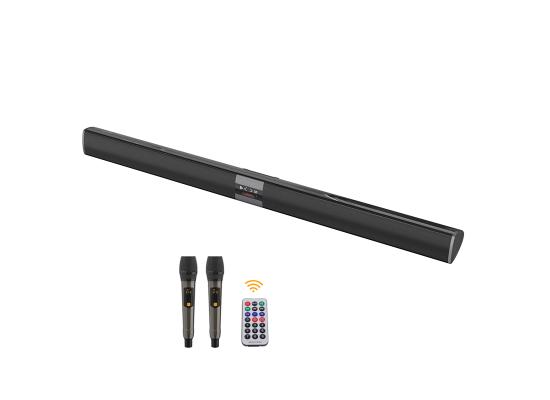 E-5005K Bluetooth 5.0 TV Sound Bar Speaker Home Theater with Two Mics 40W