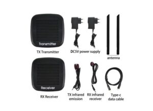 200M Wireless Wi-Fi HDMI Extender With HDMI Loop Output + USB C Input + IR