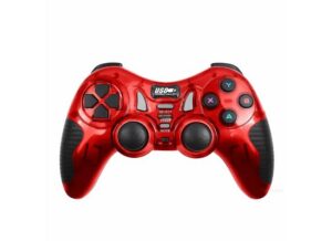 7-in-1 2.4G Wireless Dual Vibration Gamepad Controller -Red