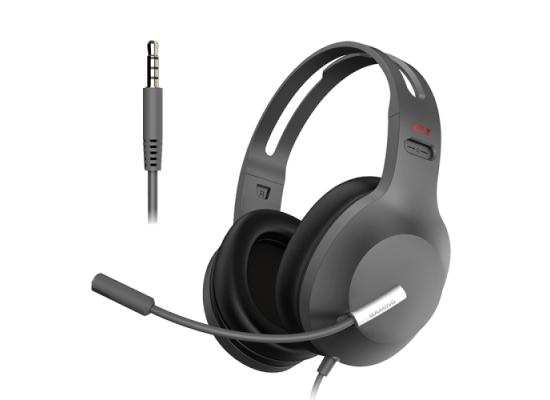 Gaming Headset GM2004 with Microphone for PS4, PC & Mobile Phone 1 pin -Black