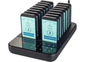 16 Pager Wireless Vibration Calling System for Restaurant & Café 300m