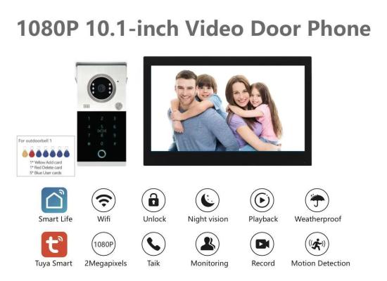 GY-TA101B-HTZ1-550x400-1.jpg GY-TA101B-HTZ1 10.1 inch Keypad Video Door Intercom Kit