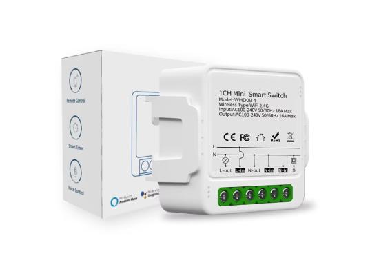 GY-WHD09-1CH-550x400-1.jpg 1CH Tuya Wifi Mini Smart Relay Switch