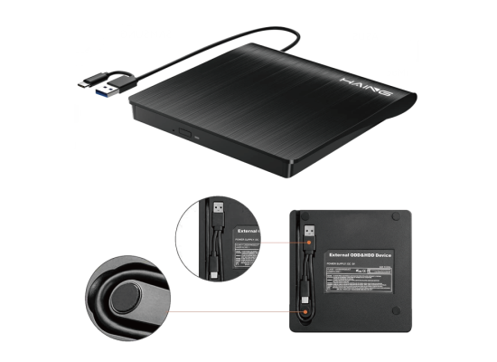 HI-0301-EDD-001-550x400-1.png HAING HI-0301-EDD Portable External DVD Drive USB 3.0 Type-C