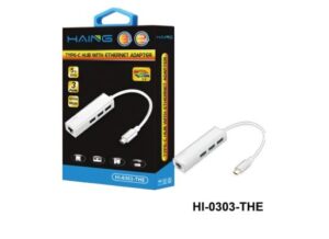 HI-0303-THE-9-550x400-1.jpg HAING Convertor CB-TYPEC-LAN-HUB From Type C To Ethernet and Hub 3 port
