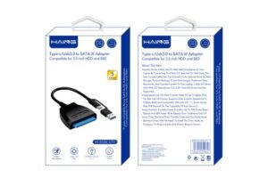 HI-0336-UTC1-550x400-1.jpg HAING HI-0336-UTC USB3.0/TYPE-C to SATA Ill Adapter Compatible for 2.5 inch HDD and SSD
