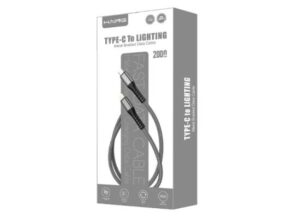 HI-041CL-2m-10-550x400-1.jpg HAING HI041CL Type-C to Lighting 20W Metal Braided Data Cable 2M