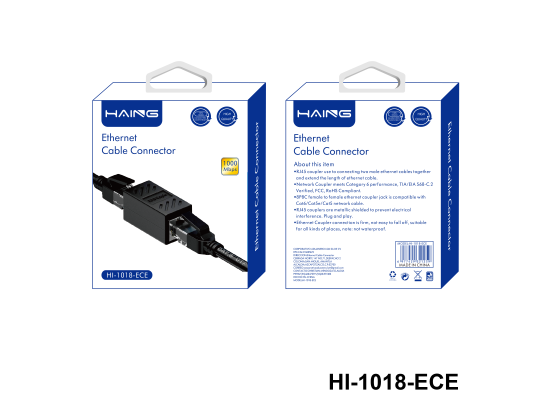 HAING HI-1018-ECE Female to Female Ethernet Cable Extender Connector