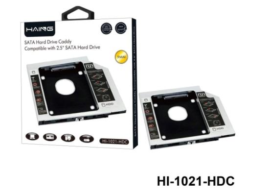 HI-1021-HDC-550x400-1.jpg HAING HI-1021-HDC SATA Hard Drive Caddy Compatible with 2.5" SATA Hard Drive 9MM