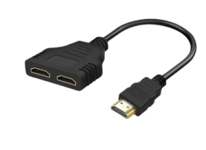 HI-1048-HDC-2-550x400-1.png HAING HI-1048-HDC HDMI Male to Two HDMI Female Cable 30cm