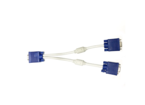 HAING HI-202-VGA VGA Male to Two VGA Female Deluxe Computer Cable 20cm