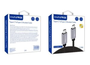 HAING HI-2028-TTC Type-C to Type-C Braided Cable 1.5M 100W