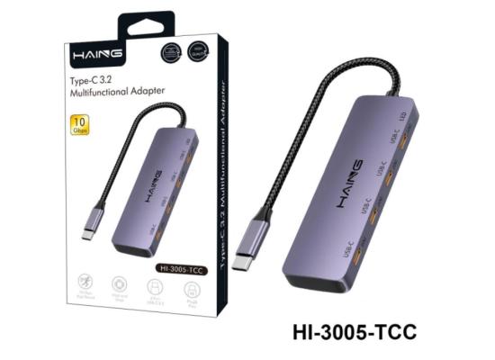 HI-3005-TCC-550x400-1.jpg HAING HI-3005-TCC 4-IN-1 Type-C 3.2 Multifunctional Adapter Hub