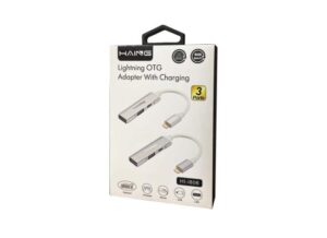 Haing Lightning OTG Adapter with Charging Converter