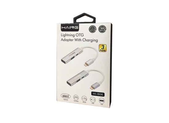 HI-I806-550x400-1.jpg Haing Lightning OTG Adapter with Charging Converter