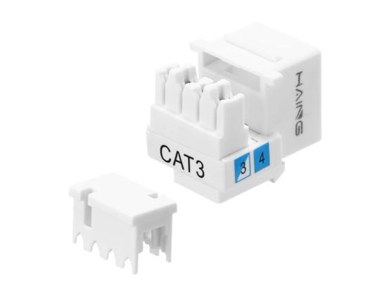HI-KJ01-550x400-1.jpg HAING HI-KJ01 CAT3 RJ11 Punch Down Keystone Jack