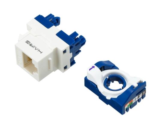 HI-KJ03-550x400-1.jpg HAING HI-KJ03 CAT6 UTP Tool Free Modular Connector (180°)