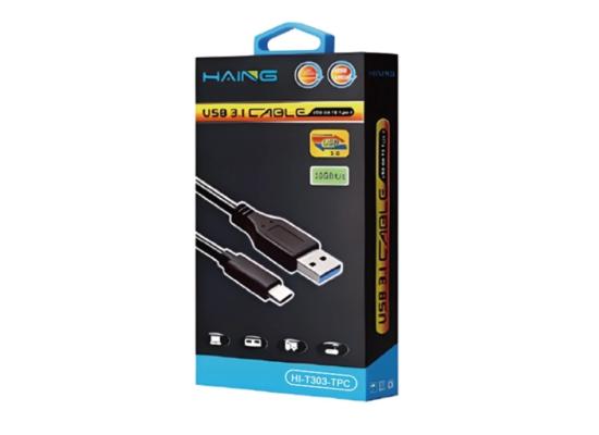 HAING HI-T303-TPC-M USB Male to Type C Male Cable 1M