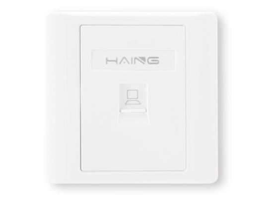 HI-WP01-1p-1-550x400-1.jpg HAING HI-WP01 RJ45 Single Port Faceplate 8.6x8.6cm