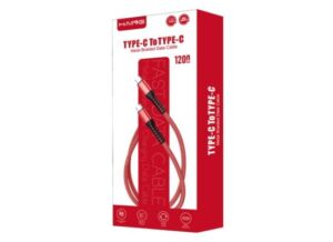 HAING HI042CC Type-C to Type-C 20W Metal Braided Data Cable 1.2M