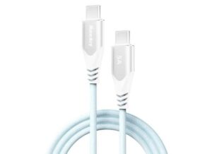 HKCCC501502-550x400-1.jpg Huntkey HKCCC501502 100W 5A USB-C to USB-C Braided Cable 1.5M