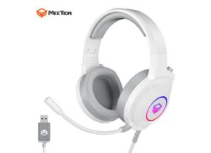 Meetion HP012 RGB 7.1 Virtual Surround Sound Gaming Headset USB -White