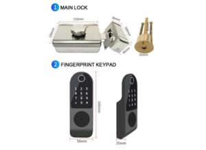 Digital Electric HR-FC188L Rim Lock