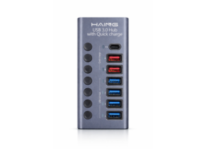 HAING HUB-985D Aluminum USB 3.0 Type-C Hub with Power 36W