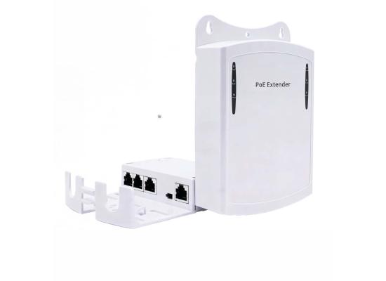 HX-FSPOE103-1-550x400-1.jpg Outdoor Waterproof HX-FSPOE103/G 3 Port Gigabit POE Extender 30W