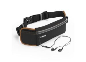 UGREEN LP112 Ultimate reflective stripe Running Belt with headphone outlet black