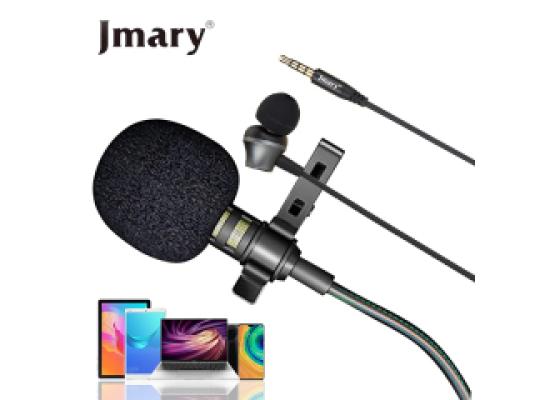 Jmary MC-R5 Professional 3.5mm Lavalier Microphone with Earphone