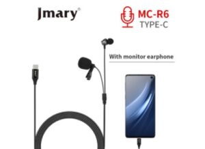 MC-R6S-550x400-1.jpg Jmary MC-R6S Professional Type-C Lavalier Microphone with Earphone