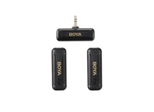 BOYA BY-WM3T2 2.4GHz AUX 3.5mm Wireless Microphone System (Two Mic)