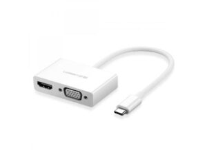 MM123-1-550x400-1.jpg UGREEN MM123 Type C to HDMI+VGA Converter-White